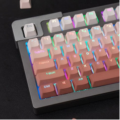 123 taustiņu taustiņu komplekts PBT Doubleshot Gradient Pink Keycaps komplekts piemērots 61/64/87/87/104/108 Cherry MX slēdžiem Mehāniskā tastatūra