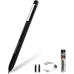 ANYQOO MPP Stylus Pen 1.51 ar 1024 spiediena jutību, plaukstas atmešanas funkciju, AAAA baterija, ilgs akumulatora darbības laiks, saderīgs ar Microsoft Surface un dažiem Asus, Dell, HP, 2 nomaināmi uzgaļi