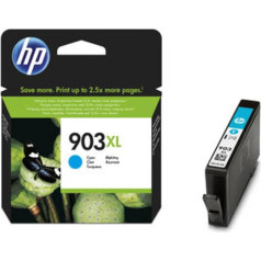 HP 903XL Cyan, T6M03AE, oriģināls HP, 750 lappuses, liela ietilpība, saderīgs ar HP OfficeJet 6950, OfficeJet Pro 6960 un 6970 printeriem, zils