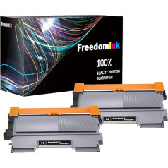 FreedomInk TN2220 toneris saderīgs ar Brother TN-2220 priekš Brother FAX-2840 FAX-2845 FAX-2940 HL-2240D HL-2240 HL-2240 HL-2250DN HL-2270DW DCP-7060D DCP-7065DN MFC-7360N MFC-7460DN MFC-7860DW (2 Black )