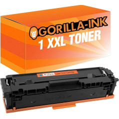 Gorilla-Ink toneris Cyan XXL saderīgs ar HP CF-540A CF-541A CF-542A CF-542A CF-543A M254dnw MFP M281fw MFP M280 MFP M281fdn M254nw M254dw MFP M280nw MFP M281fdw MFP M 254 2 80 288 1 DNW FW FDN NW