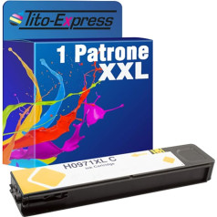 Tito-Express 1x pigmenta tintes kasetne XXL, lai aizstātu HP 971XL dzelteno | Piemērots HP Pro X 450 sērijas 451 DN 451 DW 470 sērijas 476DN 476DW 551DW 576DW sērijas 476DW