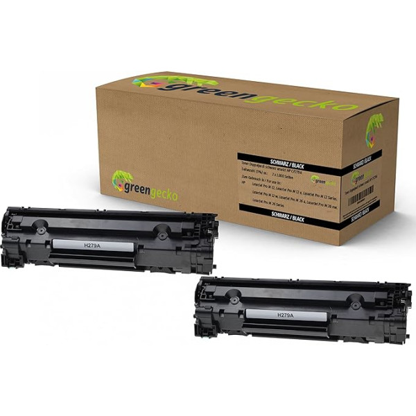 Toneru dubultpakete HP CF279A | für Hewlett-Packard LaserJet Pro M12a, LaserJet Pro M12w, HP LaserJet Pro MFP M26a, LaserJet Pro MFP M26nw | Druckerpatronen schwarz, neuste Chips