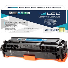 LCL restauruota 304A CC531A (žydros spalvos) tonerio kasetė, skirta HP Color LaserJet CP2020 CP2025 CM2320 CP2025dn CP2025n CP2025x CM2320fxi CM2320n CM2320n CM2320nf