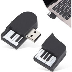 USB 2.0 флэш-накопитель, портативный фортепиано форма U диск флэш-накопитель хранения данных рекламный подарок (128 ГБ)