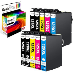 Koala T1295 Spausdintuvo kasetės suderinamos su Epson 129XL T1291 T1291 T1292 T1293 T1294 Stylus BX305FW SX235W B42WD SX438W SX525WD SX620FW BX320FW BX625FWD BX630FW BX9255 FWD FWD FWD FWD WD 5W BX305FW Plus