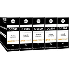 Amaprint 5 XL kasetnes saderīgas ar Canon PGI 2500XL Black Piemērots Canon Maxify IB4000 IB4050 IB4050 IB4100 IB4150 MB5000 MB5050 MB5100 MB5150 MB5155 MB5300 MB5350 MB5400 MB5450 MB5455