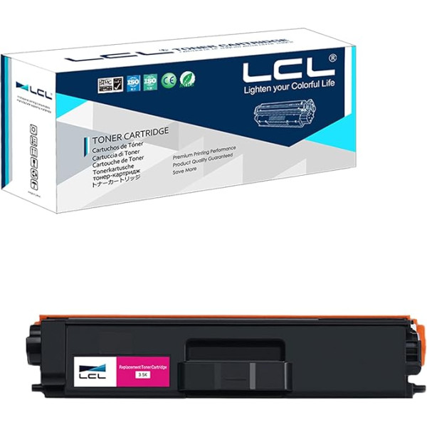 LCL suderinama tonerio kasetė TN-321 TN-326 TN321 TN326 TN326 TN326M TN321M 3500 puslapių, tinkanti Brother HL-L8250CDN HL-L8350CDW MFC-L8600CDW MFC-L8850CDW MFC-L8650CDW DCP-L8400 CDN (1 purpurinės spalvos)