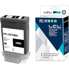 LCL saderīgs PFI107 PFI-107 PFI-107MBK PFI-107MBK PFI-107MBK 6705B001 Pigments (matēts melns) Saderīgs ar Canon ImagePrograf IPF 670 IPF 670 IPF 670 MFP L 24 670 Series IPF 680 IPF 680 Series IPF 685 IPF 685 IPF 685 IPF F 70