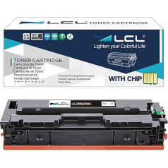 LCL saderīga tonera kasetne 203A 203X CF540A CF540X 3200 lappušu (1 melna), kas paredzēta HP Color LaserJet Pro M254dw 254NW Laser Jet Pro MFP M281dw M281CDW M281FDW M280NW M254dn M281fdn