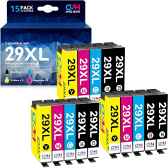 OFFICE HELPER Multipack 29XL printeru kasetnes, kas saderīgas ar Epson 29XL 29 XL Multipack priekš Epson XP-342 XP-332 XP-345 XP-352 XP-442 XP-445 XP-445 XP-455 XP-432 XP-245 XP-235 XP-335 XP-435 XP-247 (Iepakojumā ar