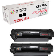 Universocartuccia® Toneris saderīgs ar HP CF279 79 A LaserJet Pro M12, M12, M12 W MFP M26 A MFP M26NW 1000 lappuses/ melns, melns