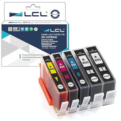 LCL saderīga tintes kasetne 655 655XL (2 melnas 1 ciani 1 magenta 1 dzeltena), kas paredzēta HP Deskjet Ink Advantage 4625 5525 6520 6525 3525 4615