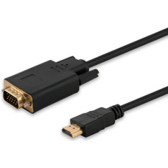 Adapteris cl-103 (hdmi m - d-sub (vga) m; 1,8 m; krāsa melna)