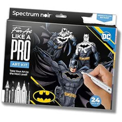 Spectrum Noir Pro fanu mākslas komplekts — 24 daļ. — Betmens