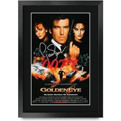 HWC Trading A3 FR James Bond - GoldenEye Movie Poster Pierce Brosnan Signed Gift A3 Printed Autograph Film Gifts Print Photo Picture Display