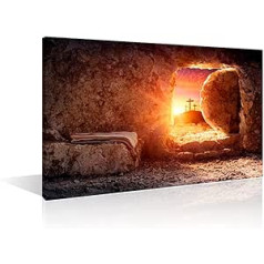 1 Panel Jesus Cros Pictures Wall Decor Faith I Wish Christian Cross Canvas Painting Bedroom Decor Wall Art Jesus Resurrection House Decor Posters and Prints Framed Ready to Hang (30.5
