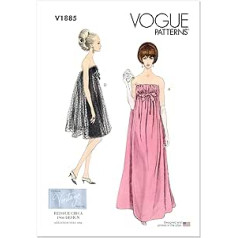 Vogue Patterns V1885A5 sieviešu īpašais pasākums A5 (6-8-10-12-14)