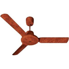 Vortice Nordik Evolution 140 Ceiling Fan, Summer/Winter Switch, Powerful and Quiet, Diameter 142 cm, Burl Wood Varnish, Walnuts Roots