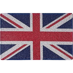 Nicoman British Shield Karaliskā armija Navy RAF MOD ģimenes durvju paklājiņš (60 x 40 cm, Union Jack)