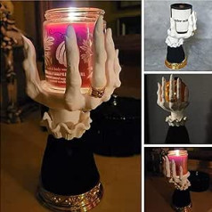 Witch Hand Candle Holder Halloween Palm Tree Candle Holder Halloween Candle Holder Witch Hand Candle Holder Halloween Home Party Decoration Haunted House Decoration