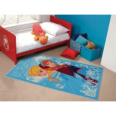 Lord of Rugs Bērnu matricas paklājs, Disney Frozen Anna un Elsa, daudzkrāsains, daudzkrāsains, 100 x 190 cm (3'3