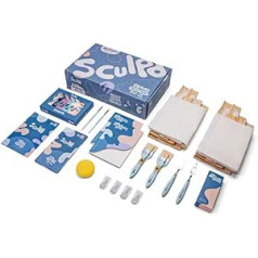 Sculpd Pastel Abstract Painting Kit diviem audekliem 60x40cm