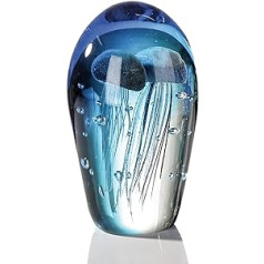 Kasablanka – dekoratyvinė skulptūra, popierinis svarelis iš stiklo – medūza – išpūsta burna – aukštis 20 cm – sveria apie 3,5 kg