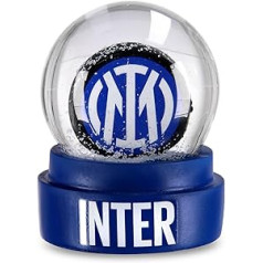 Inter — Inter logotipa sniega globuss, Ziemassvētku bulvāris ar sniegputeni, sniega globuss, ventilatori