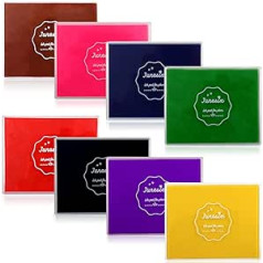 8 Colors 12.5x10cm Large Size Washable Craft Craft Ink Pad for Paper Card Notebook Poster (8 Colors)