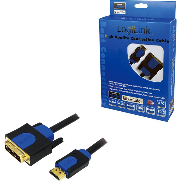 Hdmi-dvi kabelis 3 m