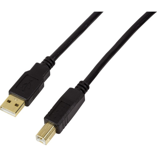 Aktīvais usb 2.0 am/bm atkārtotājs, 15 m, melns