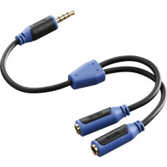 Adapteris ps4 2x jack 3.5 gn.-jack 3.5 wt