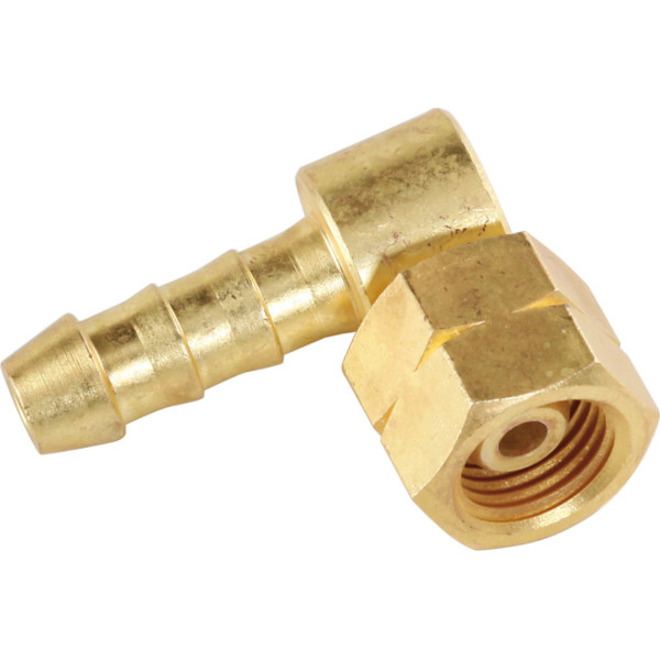 Adapteris leņķveida savienotājs 1/4'' LH gāzes šļūtenes savienošanai 8x15 mm