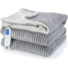 YDW Heated Blanket, Electric Blanket with Automatic Shut-Off, 180 x 130 cm, Cuddly Blanket, Electric Blanket, Heated Blanket, Electric for Bed, Overheating Protection, Washable, Cuddly Heating