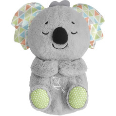 Fisher-Price HBP87 Slumber Koala ar maigu mūziku, gaismu un ritmiskām elpošanas kustībām, Koala mīļa rotaļlieta mazuļiem, nakts gaisma ar mūziku zīdaiņiem, mazuļu aprīkojums jaundzimušajiem 0+