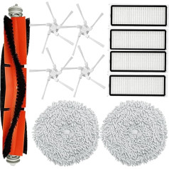 Rezerves daļas priekš Dreame W10 Piederumi: Rezerves daļas Dreame Bot W10 / W10 Pro robotizētajam putekļsūcējam 1 galvenā birste 4 sānu birstes 4 filtri 4 mopu spilventiņi piederumu komplekts