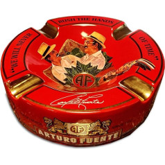 Arturo Fuente didelė raudona porcelianinė peleninė 22,2 cm