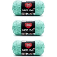 Red Heart Super Saver Aruba Sea dzija - 3 iepakojumi pa 198g - Akrils - 4 vidējie (ķemmdziņš) - 360 metri - Adīšana/tamborēšana