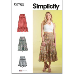 SIMPLICITY SS9750Y5 Sieviešu svārki trīs garumos Y5 (18-20-22-24-26)