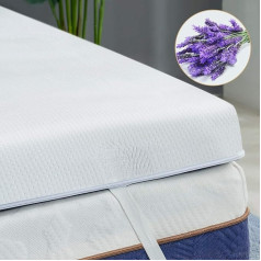 BedStory Memory Foam Topper Lavender 180 x 200 x 8 cm, OL-TP01