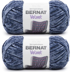 Bernat Velvet Indigo Velvet dzija - 2 iepakojumi pa 300g - Poliesters - 5 Bulky - 300 metri - Adīšana, tamborēšana un amatniecība