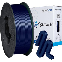 Figutech One PLA filaments 1kg 1.75mm tumši zils