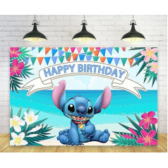 Havaju salu Aloha fonu fotogrāfijas Stitch Theme Banner Lilo un Stitch tēma Party Dekorācijas piederumi 5x3ft