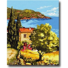 Hudemas Pilns izšūšanas komplekts izšūšanai ar izšūšanas diegu 23 x 30 cm (127)