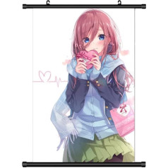 KARMA-X Liels 60 x 90 cm Līgavas piecās vienādās daļās Kakemono Scroll Picture Anime Manga Audums Plakāts Sienas Scroll Plakāts Sienas apdare Dāvana Miku