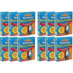 Hanging Dehumidifier Bag For Wardrobes And Small Spaces Damp Mould Moisture Remover (Pack Of 6) by 151