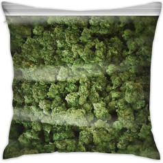 Sotyi-ltd Big Old Bag of Weed Mājas dīvāns Gulta Auto spilvens Cover 18x18 collu