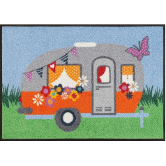 mazgāt+dry 087151 Happy Camping Paklājs, akrils, daudzkrāsains, 50 x 75 x 0,7 cm