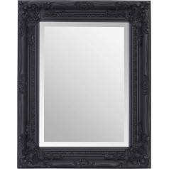 Select Mirror Rhone Mirror - французский винтаж, стиль рококо барокко - 42 см x 53 см (черный)